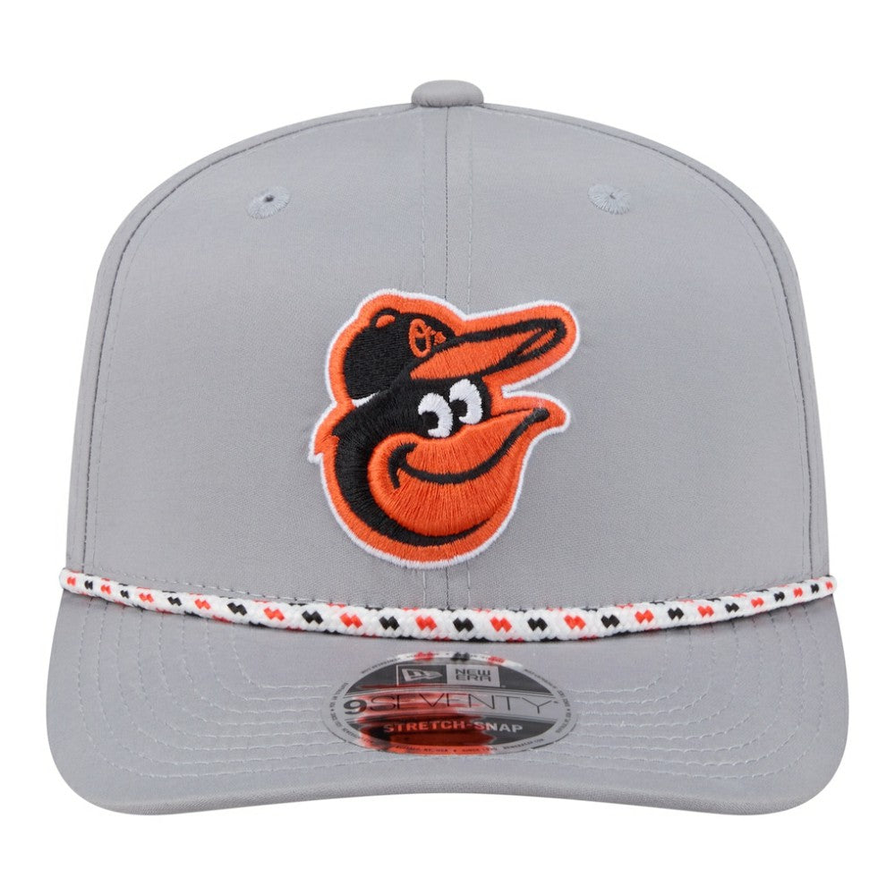 Baltimore Orioles Sport Rope 9SEVENTY Adjustable Hat Gray | New Era