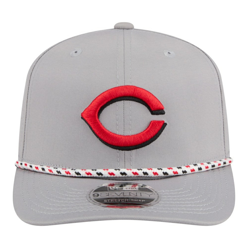 Cincinnati Reds Sport Rope 9SEVENTY Adjustable Hat Gray | New Era