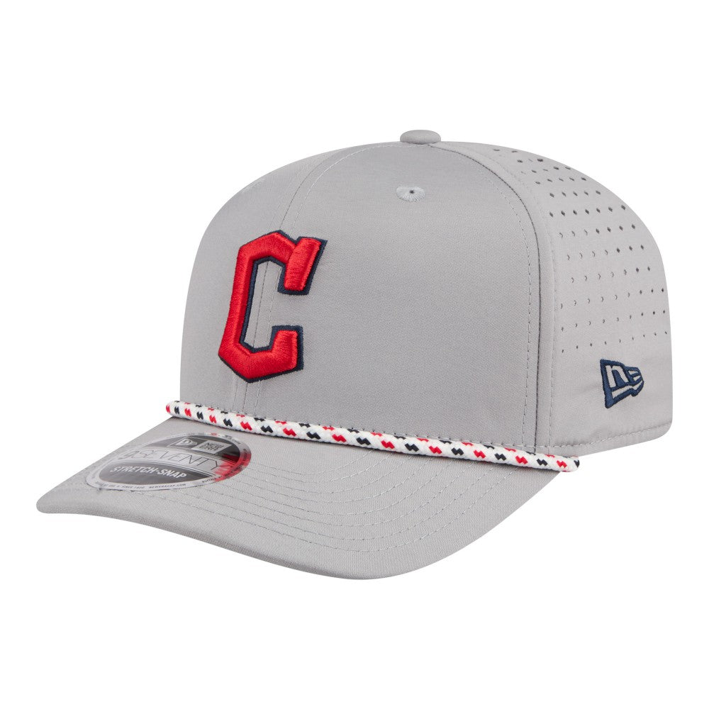 Cleveland Guardians Sport Rope 9SEVENTY Adjustable Hat Gray | New Era