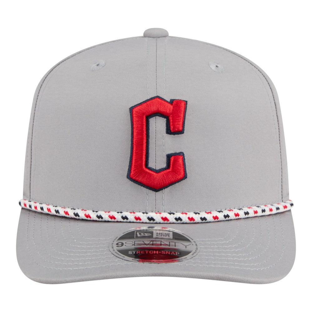 Cleveland Guardians Sport Rope 9SEVENTY Adjustable Hat Gray | New Era