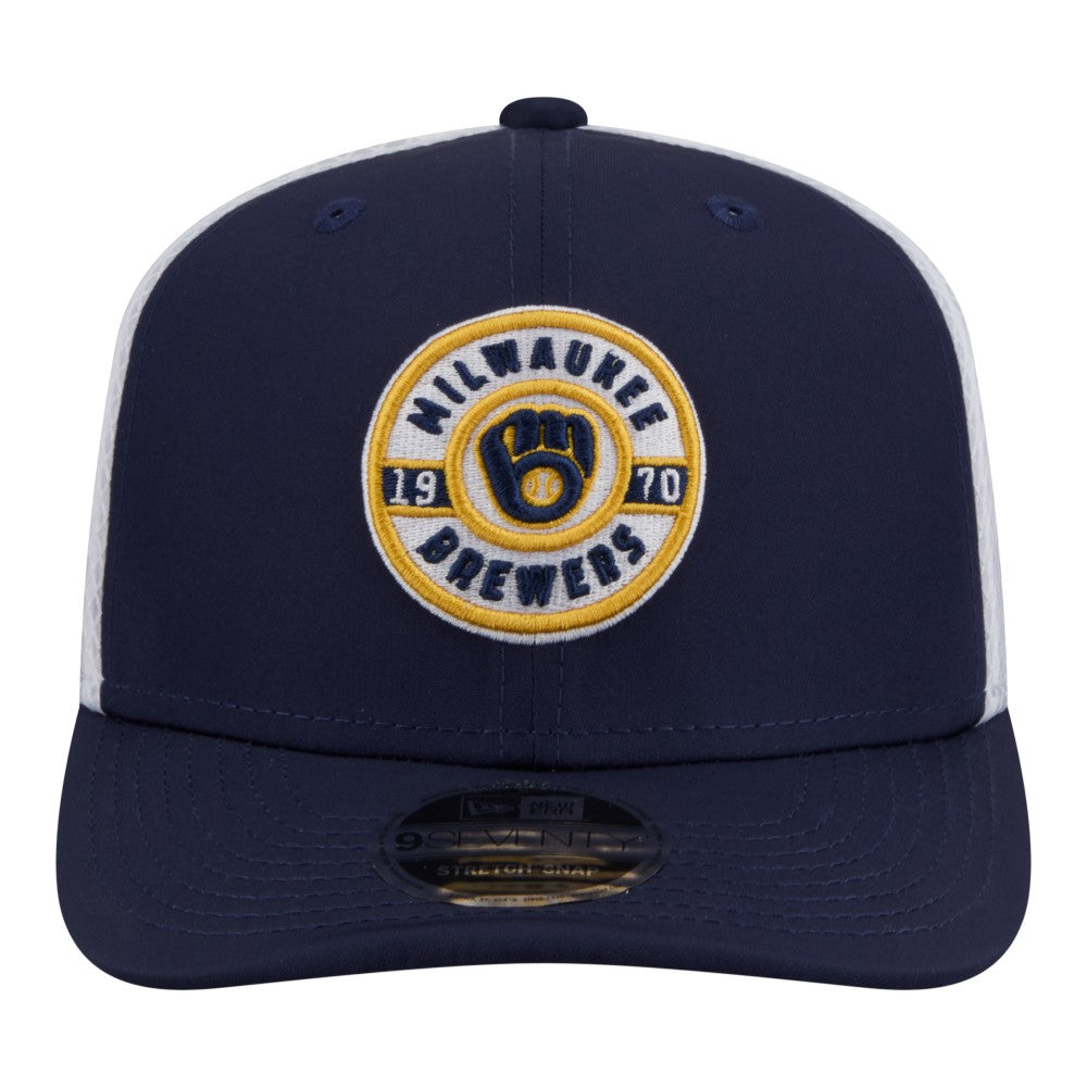 Milwaukee Brewers Active 9SEVENTY Adjustable Trucker Hat Navy | New Era