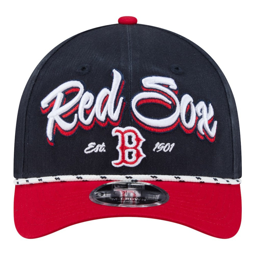 Boston Red Sox Team Loyal 9FORTY M-Crown Adjustable Hat Navy/Red | New Era