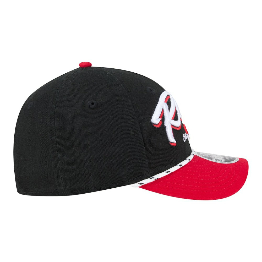 Cincinnati Reds Team Loyal 9FORTY M-Crown Adjustable Hat Black/Red | New Era