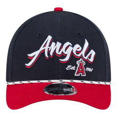 Los Angeles Angels Team Loyal 9FORTY M-Crown Adjustable Hat Navy/Red | New Era