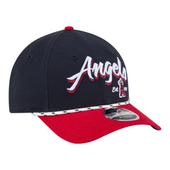 Los Angeles Angels Team Loyal 9FORTY M-Crown Adjustable Hat Navy/Red | New Era
