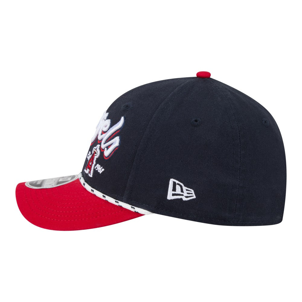 Los Angeles Angels Team Loyal 9FORTY M-Crown Adjustable Hat Navy/Red | New Era