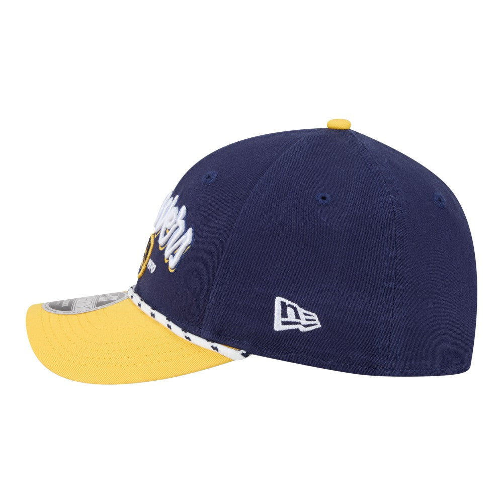Milwaukee Brewers Team Loyal 9FORTY M-Crown Adjustable Hat Navy/Gold | New Era