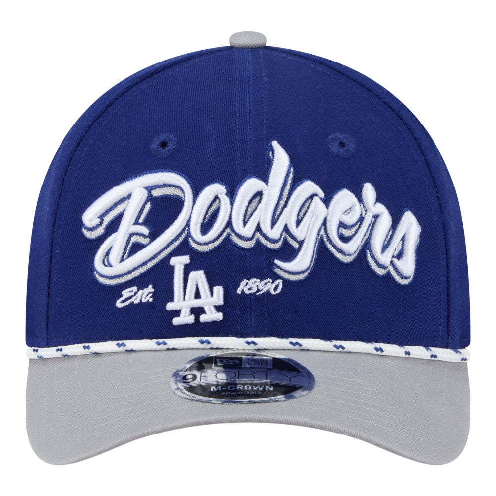 Los Angeles Dodgers Team Loyal 9FORTY M-Crown Adjustable Hat Royal/Gray | New Era