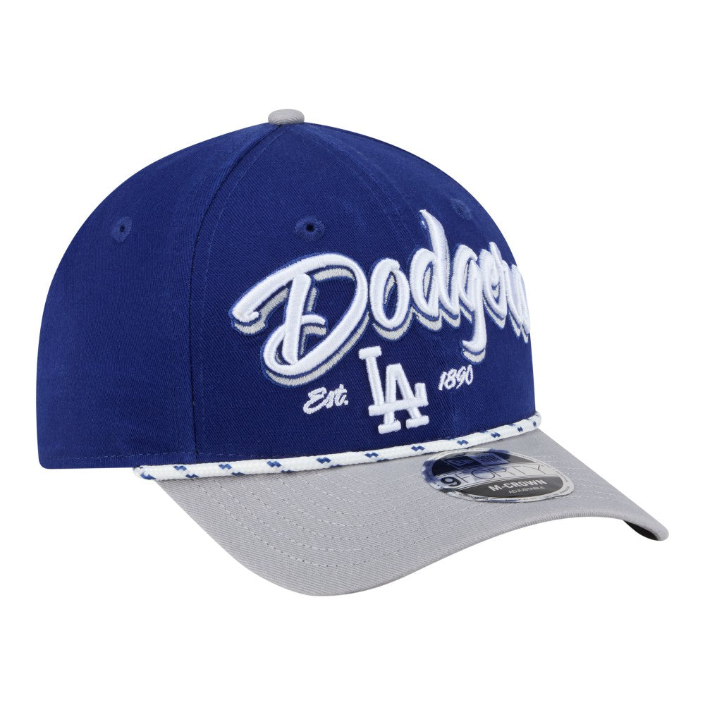 Los Angeles Dodgers Team Loyal 9FORTY M-Crown Adjustable Hat Royal/Gray | New Era