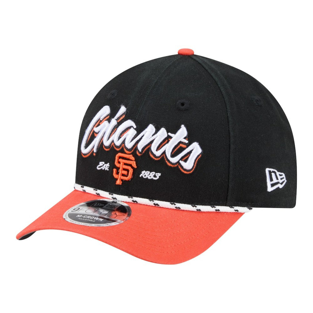 San Francisco Giants Team Loyal 9FORTY M-Crown Adjustable Hat Black/Orange | New Era