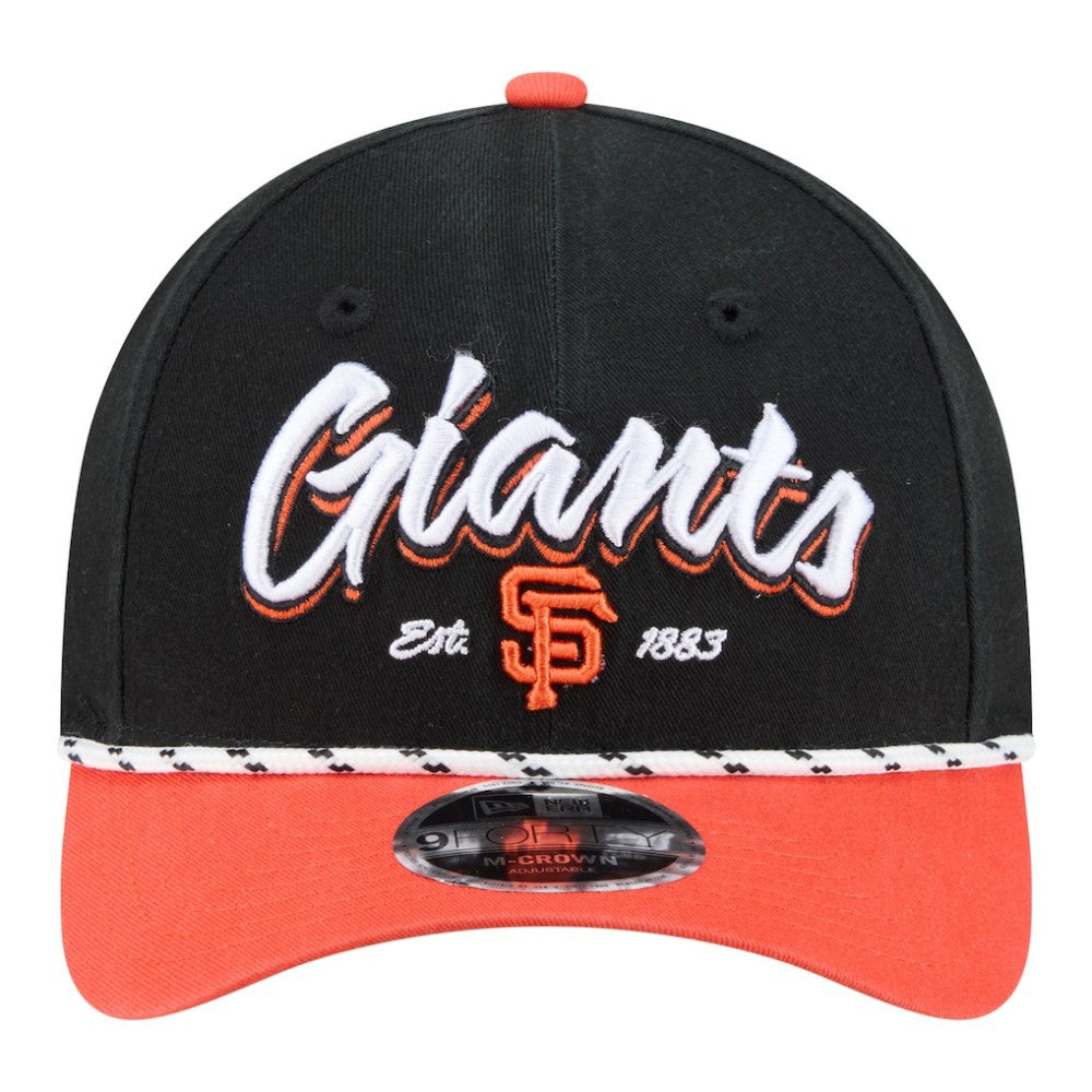 San Francisco Giants Team Loyal 9FORTY M-Crown Adjustable Hat Black/Orange | New Era