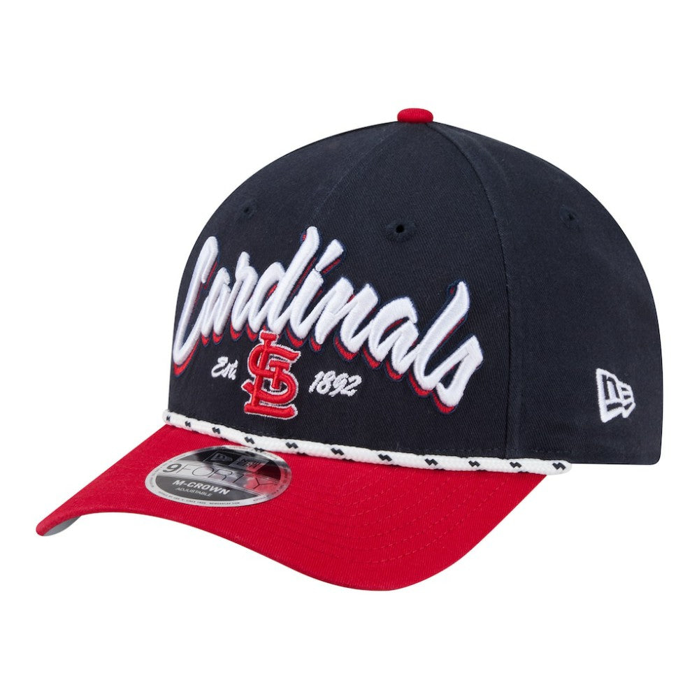 St. Louis Cardinals Team Loyal 9FORTY M-Crown Adjustable Hat Navy/Red | New Era