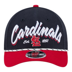 St. Louis Cardinals Team Loyal 9FORTY M-Crown Adjustable Hat Navy/Red | New Era