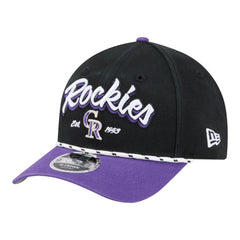 Colorado Rockies Team Loyal 9FORTY M-Crown Adjustable Hat Black/Purple | New Era