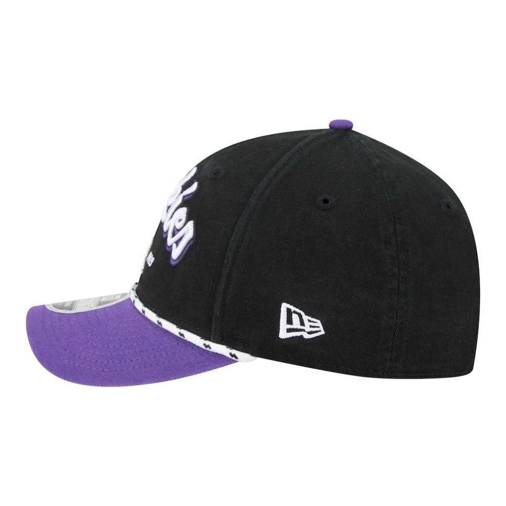 Colorado Rockies Team Loyal 9FORTY M-Crown Adjustable Hat Black/Purple | New Era