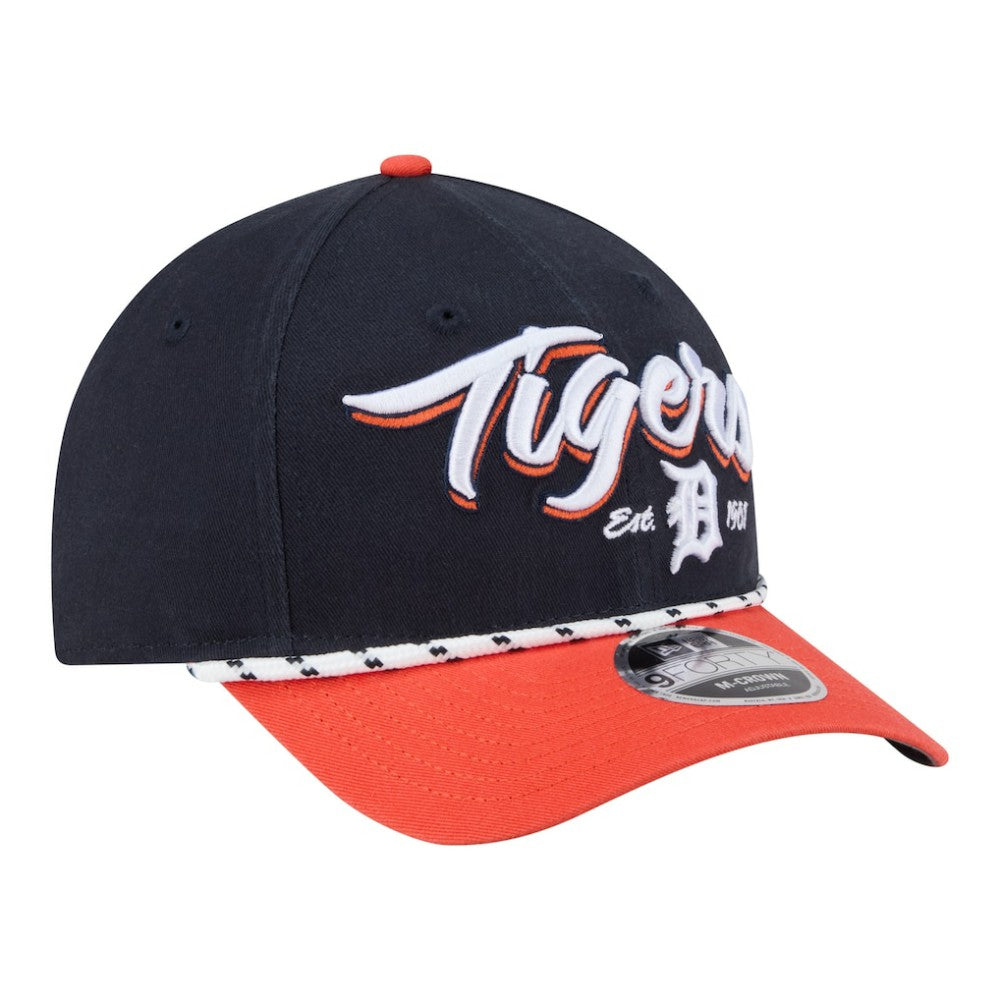 Detroit Tigers Team Loyal 9FORTY M-Crown Adjustable Hat Navy/Orange | New Era