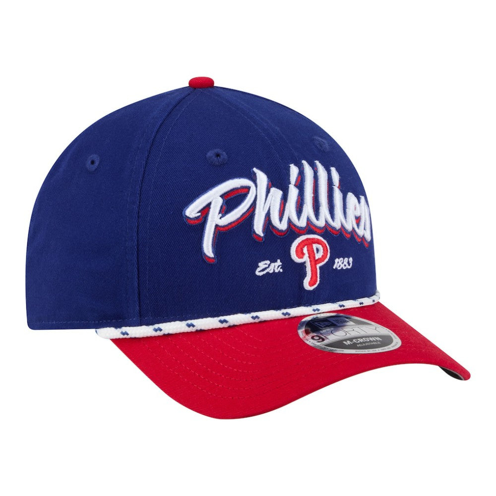 Philadelphia Phillies Team Loyal 9FORTY M-Crown Adjustable Hat Royal/Red | New Era