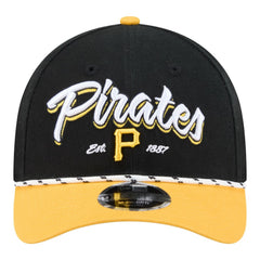 Pittsburgh Pirates Team Loyal 9FORTY M-Crown Adjustable Hat Black/Gold | New Era