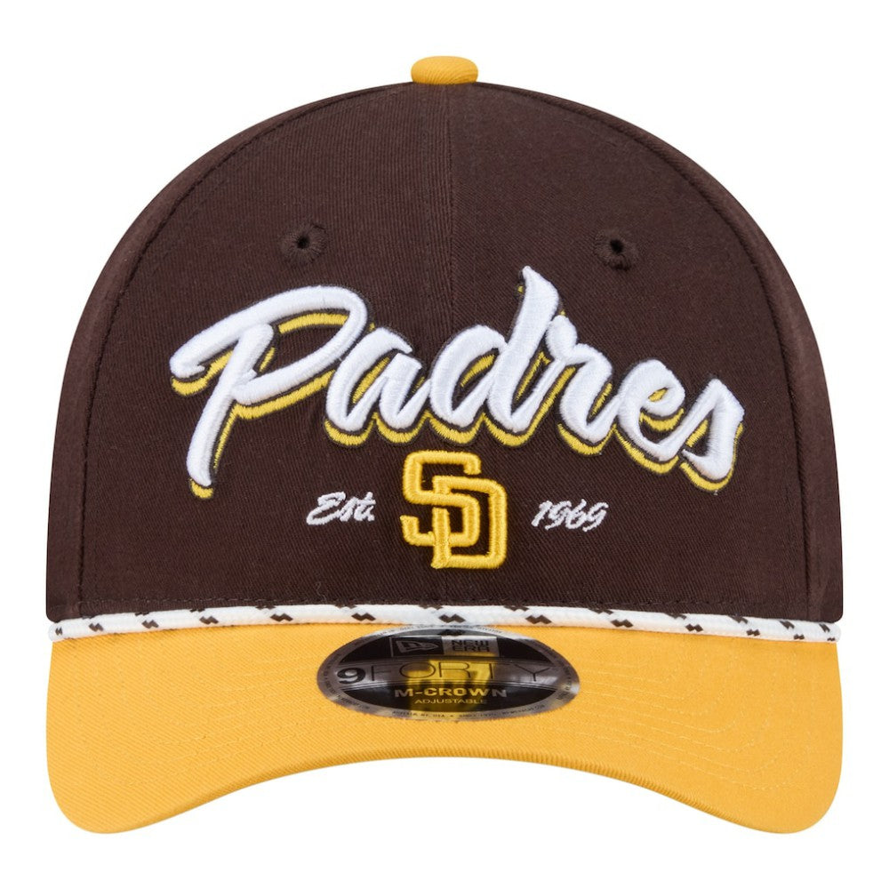 San Diego Padres Team Loyal 9FORTY M-Crown Adjustable Hat Brown/Gold | New Era