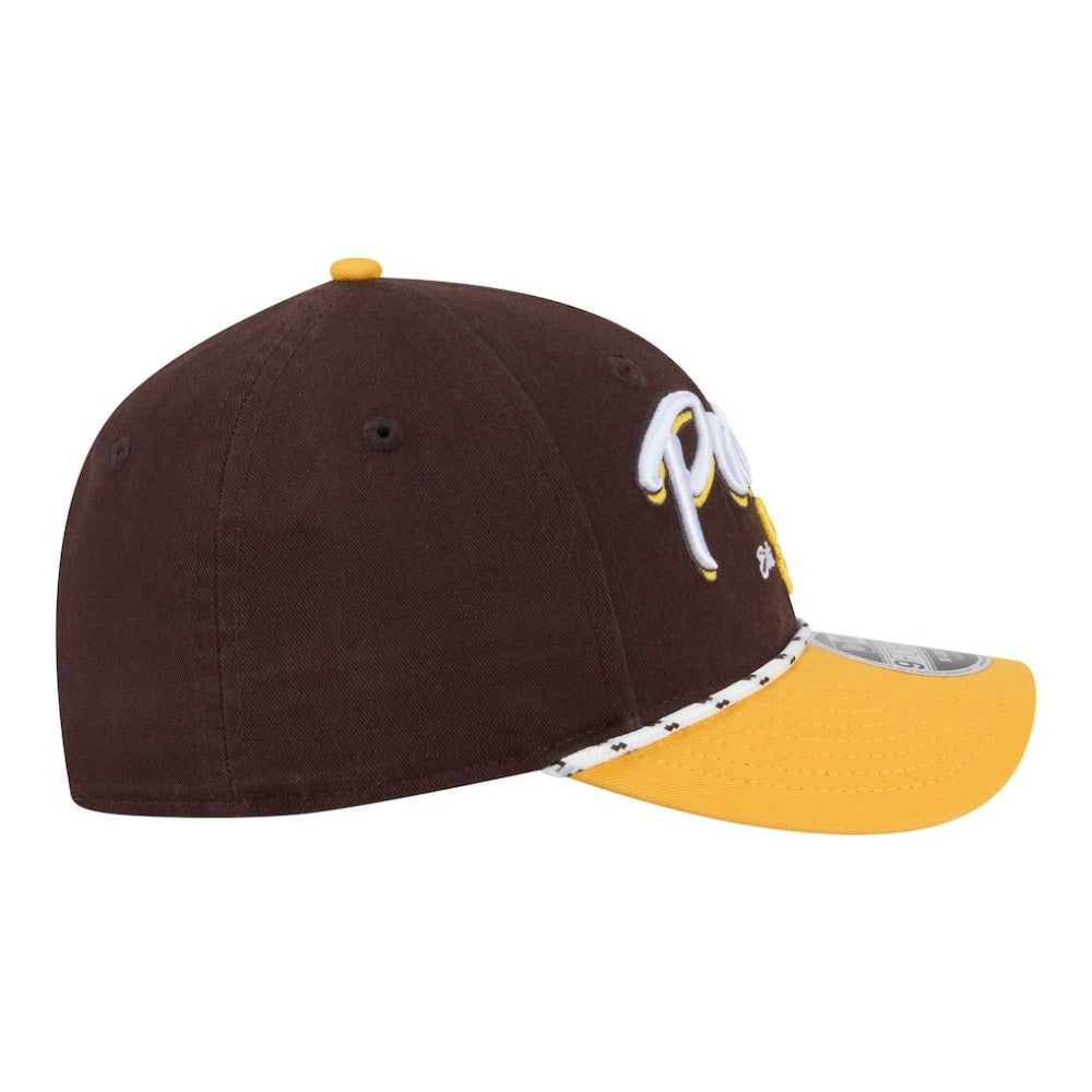 San Diego Padres Team Loyal 9FORTY M-Crown Adjustable Hat Brown/Gold | New Era