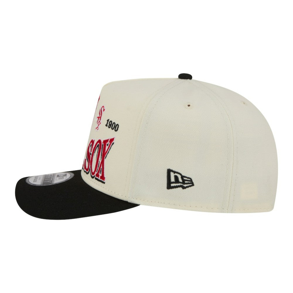 Chicago White Sox Throwback Tri-Hit A-Frame 9FIFTY Adjustable Hat Cream | New Era