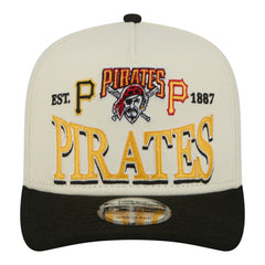 Pittsburgh Pirates Throwback Tri-Hit A-Frame 9FIFTY Adjustable Hat Cream | New Era