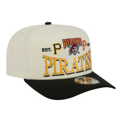 Pittsburgh Pirates Throwback Tri-Hit A-Frame 9FIFTY Adjustable Hat Cream | New Era