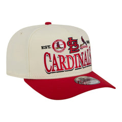 St. Louis Cardinals Throwback Tri-Hit A-Frame 9FIFTY Adjustable Hat Cream | New Era