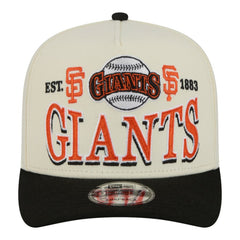 San Francisco Giants Throwback Tri-Hit A-Frame 9FIFTY Adjustable Hat Cream | New Era