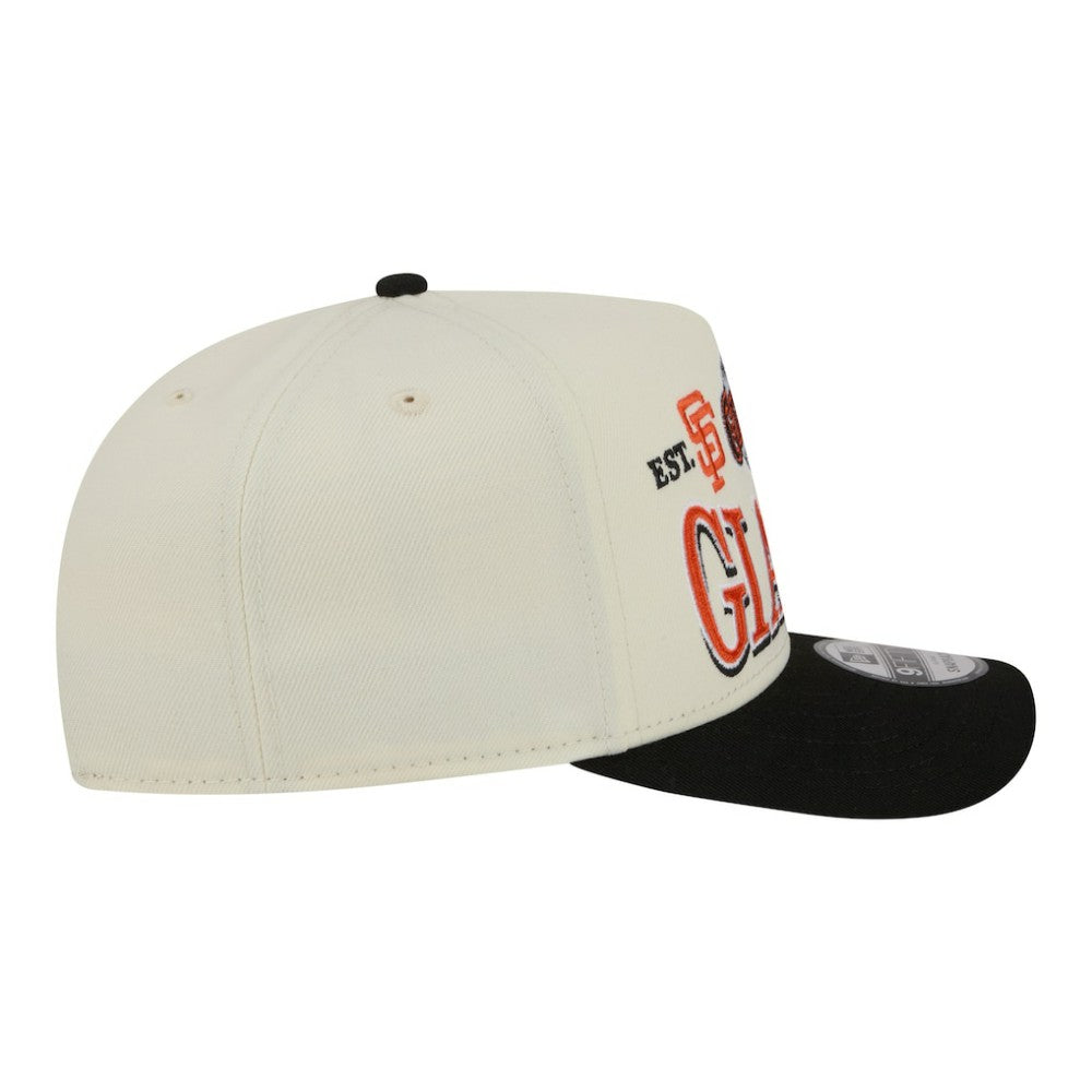 San Francisco Giants Throwback Tri-Hit A-Frame 9FIFTY Adjustable Hat Cream | New Era