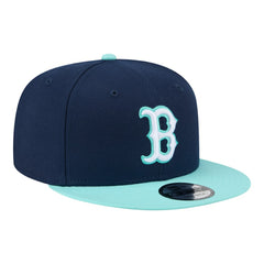 Boston Red Sox Two-Tone Color Pack 9FIFTY Snapback Hat Navy/Turquoise | New Era