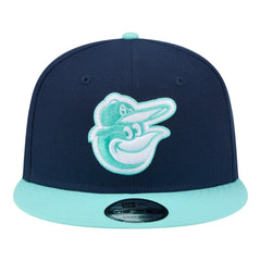 Baltimore Orioles Two-Tone Color Pack 9FIFTY Snapback Hat Navy/Turquoise | New Era