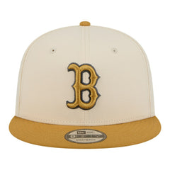 Boston Red Sox Two-Tone Color Pack 9FIFTY Snapback Hat Light Beige/Khaki | New Era