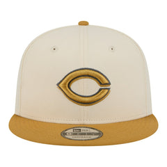 Cincinnati Reds 2-Tone Color Pack 9FIFTY Snapback Hat Light Beige/Khaki | New Era