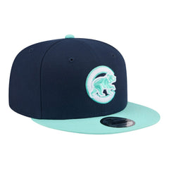 Chicago Cubs 2-Tone Color Pack 9FIFTY Snapback Hat Navy/Turquoise | New Era