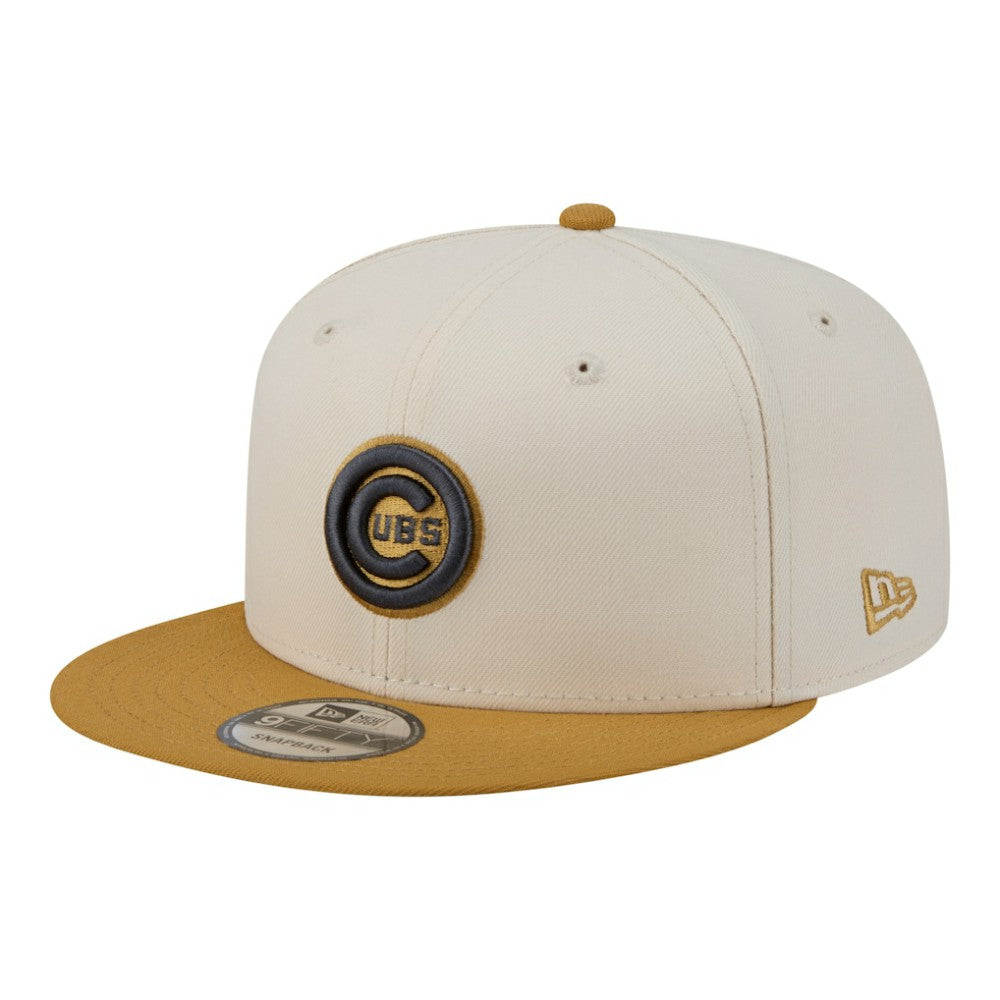 Chicago Cubs 2-Tone Color Pack 9FIFTY Snapback Hat Light Beige/Khaki | New Era