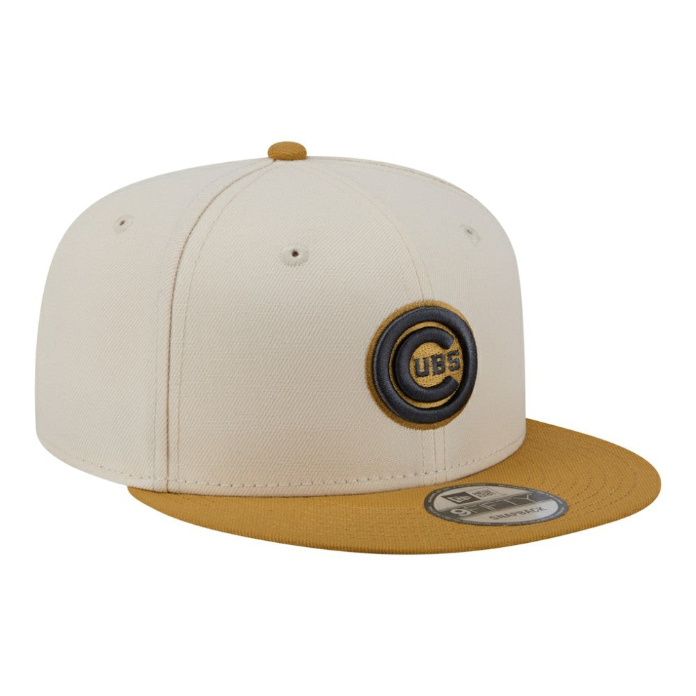 Chicago Cubs 2-Tone Color Pack 9FIFTY Snapback Hat Light Beige/Khaki | New Era