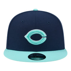 Cincinnati Reds 2-Tone Color Pack 9FIFTY Snapback Hat Navy/Turquoise | New Era