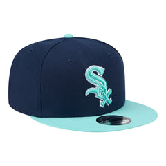 Chicago White Sox Two-Tone Color Pack 9FIFTY Snapback Hat Navy/Turquoise | New Era