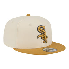 Chicago White Sox 2-Tone Color Pack 9FIFTY Snapback Hat Light Beige/Khaki | New Era