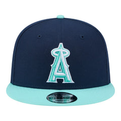 Los Angeles Angels Two-Tone Color Pack 9FIFTY Snapback Hat Navy/Turquoise | New Era