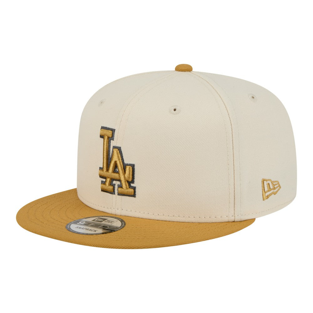 Los Angeles Dodgers 2-Tone Color Pack 9FIFTY Snapback Hat Light Beige/Khaki | New Era