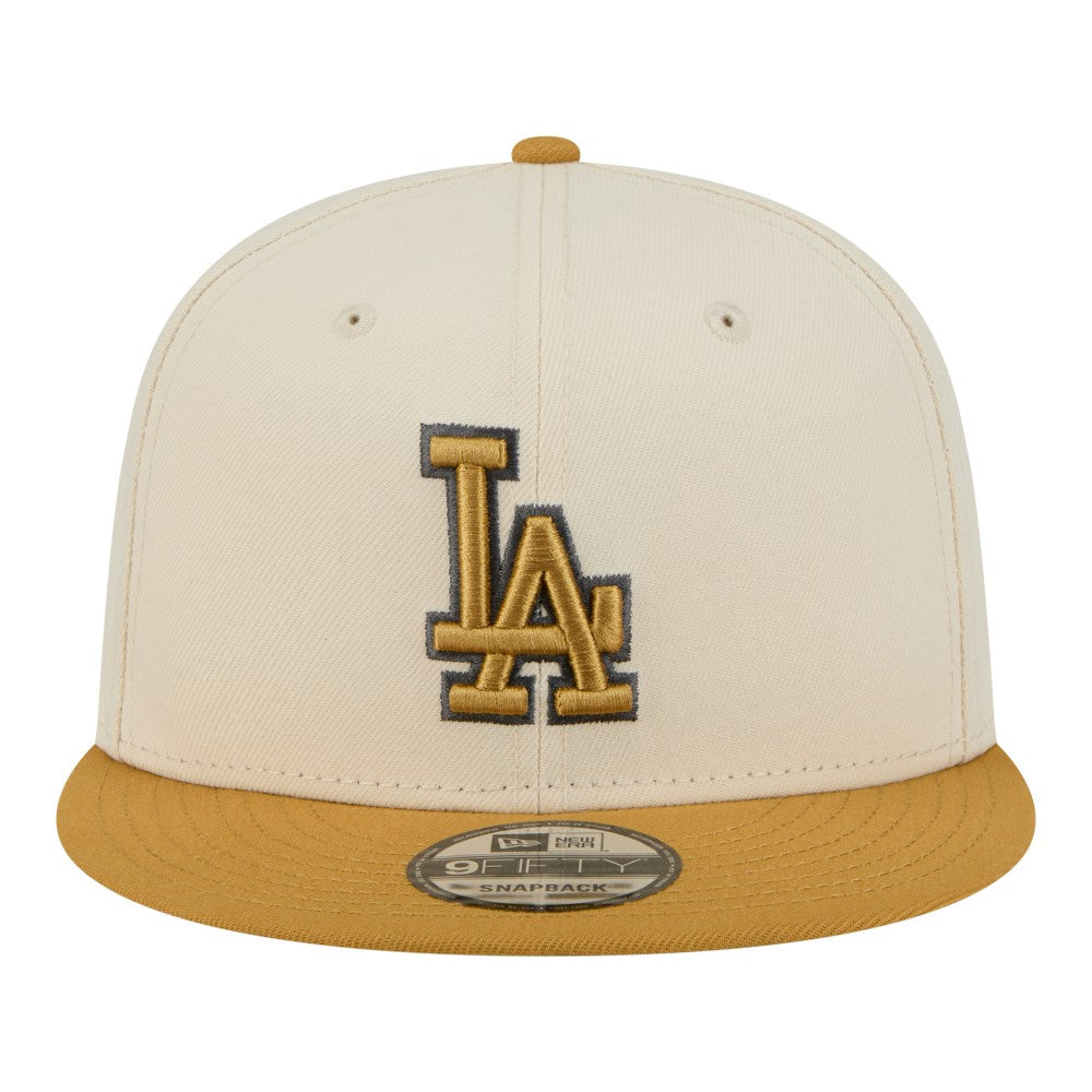 Los Angeles Dodgers 2-Tone Color Pack 9FIFTY Snapback Hat Light Beige/Khaki | New Era