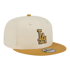 Los Angeles Dodgers 2-Tone Color Pack 9FIFTY Snapback Hat Light Beige/Khaki | New Era