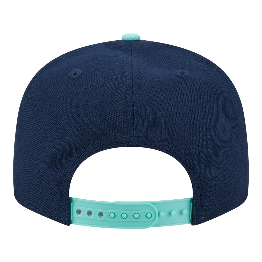 Los Angeles Dodgers 2-Tone Color Pack 9FIFTY Snapback Hat Navy/Turquoise | New Era