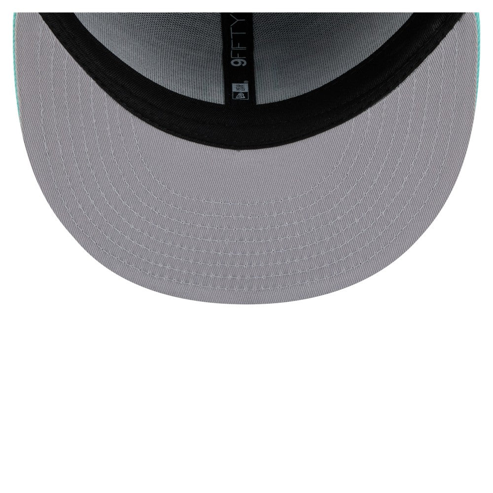 Los Angeles Dodgers 2-Tone Color Pack 9FIFTY Snapback Hat Navy/Turquoise | New Era