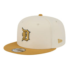 Detroit Tigers 2-Tone Color Pack 9FIFTY Snapback Hat Light Beige/Khaki | New Era