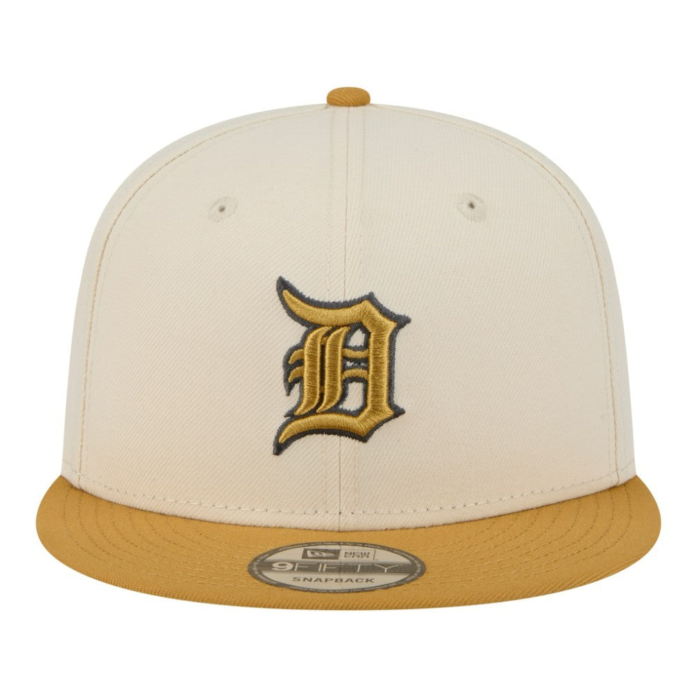 Detroit Tigers 2-Tone Color Pack 9FIFTY Snapback Hat Light Beige/Khaki | New Era