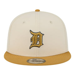 Detroit Tigers 2-Tone Color Pack 9FIFTY Snapback Hat Light Beige/Khaki | New Era