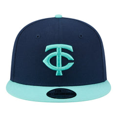 Minnesota Twins Two-Tone Color Pack 9FIFTY Snapback Hat Navy/Turquoise | New Era